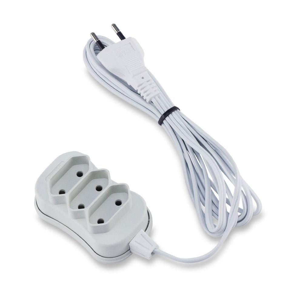 Extensão Bipolar Slim 3 Metros Branco Force Line