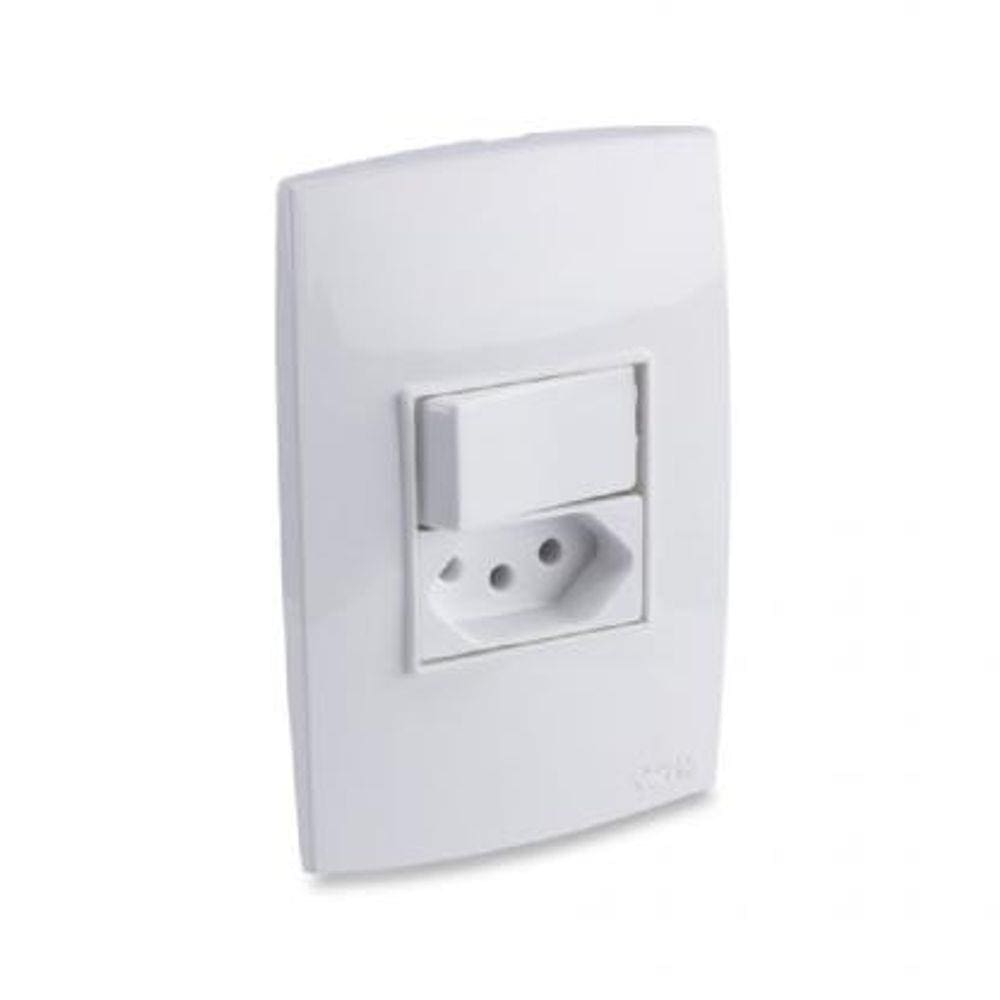 1 Conjunto com Interruptor e 1 Tomada Force Line