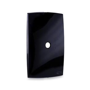 Placa 4x2 com Passagem P/ Fio Preto Forceline