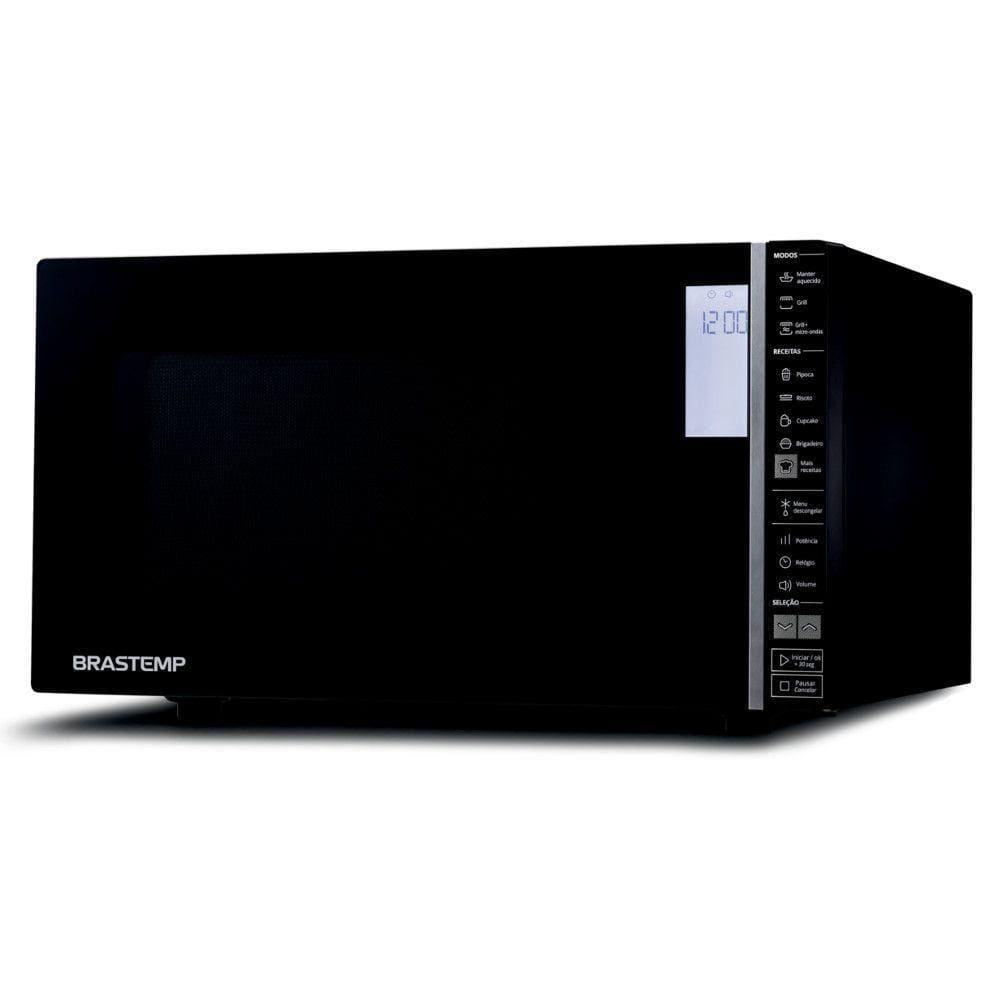 Micro-Ondas Grill Preto 32L Brastemp