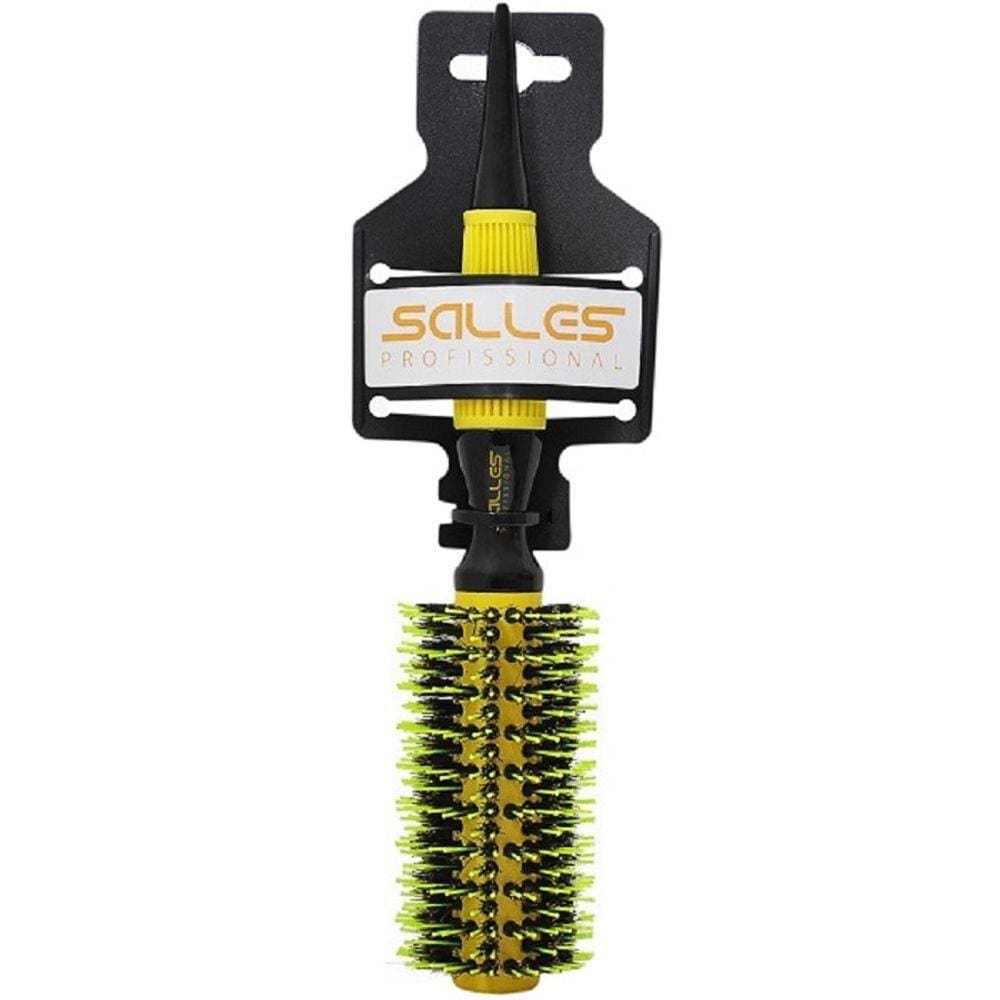 Escova Cabelo Cerdas De Javali E Nylon Salles Profissional
