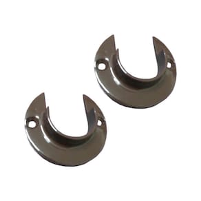 Suporte Flange Alumínio para Varão de Cortina 28mm 1 Par | Utilimark