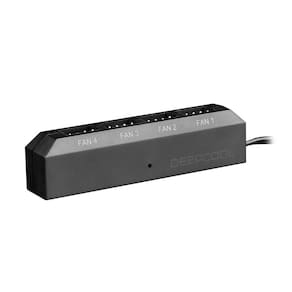 Controlador de Fan DeepCool - com Função PWM - com 4 saídas de 3 e 4 Pinos - DP-F04PWM-HUB