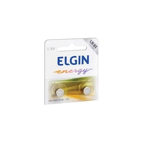 Bateria Alcalina Lr54 (ag10 / Lr1130) Elgin 82254 - Com 2 Unidades - para Calculadoras e Relógios