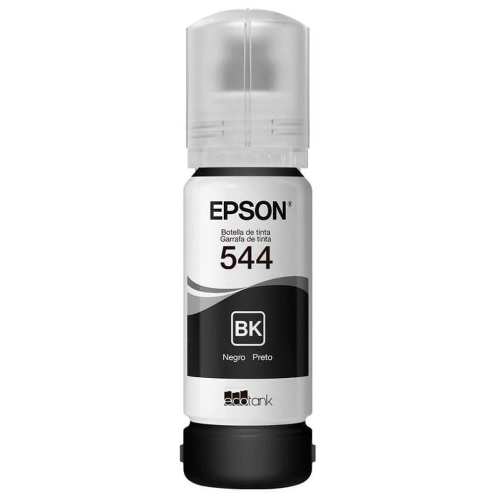 Refil de Tinta Epson T544120 Preto 65ML L1110 L3110 L3150 L5190