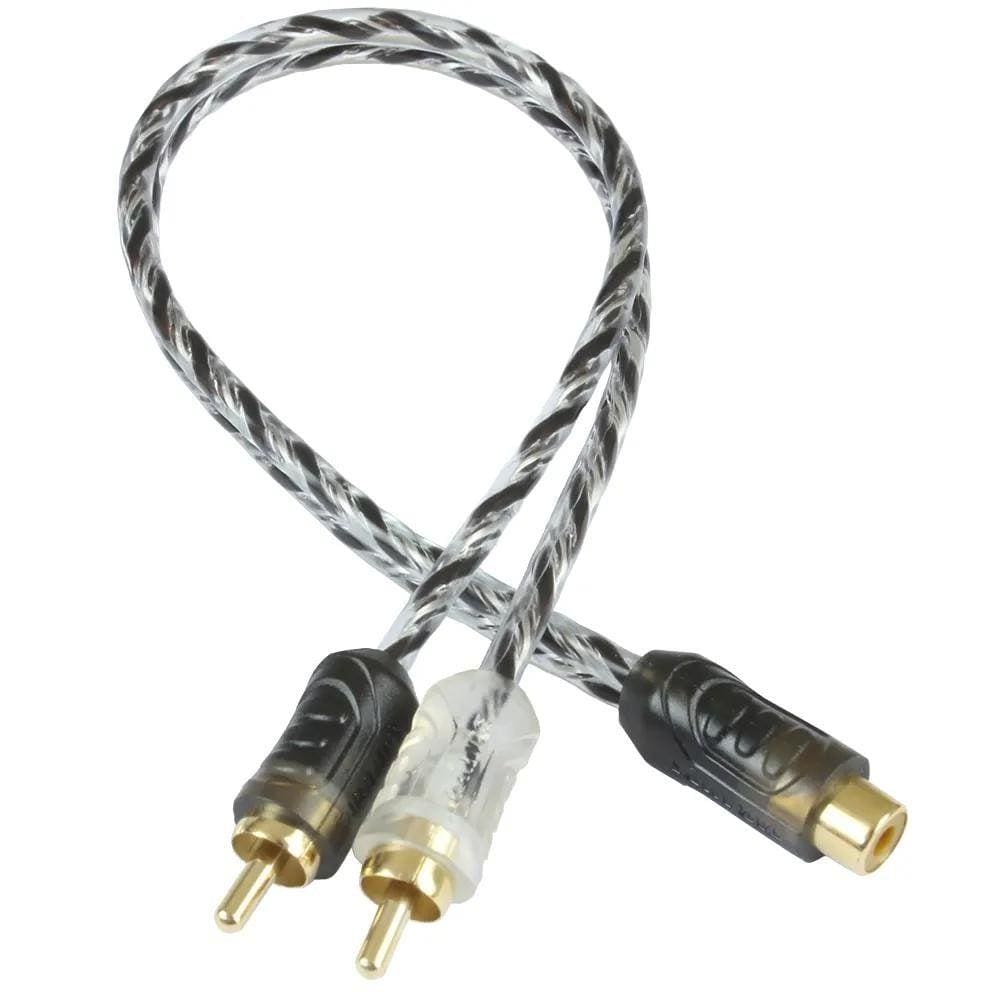 Cabo Y Rca Taramps 1 Femea 2 Macho 1F 2M Injetado Plus