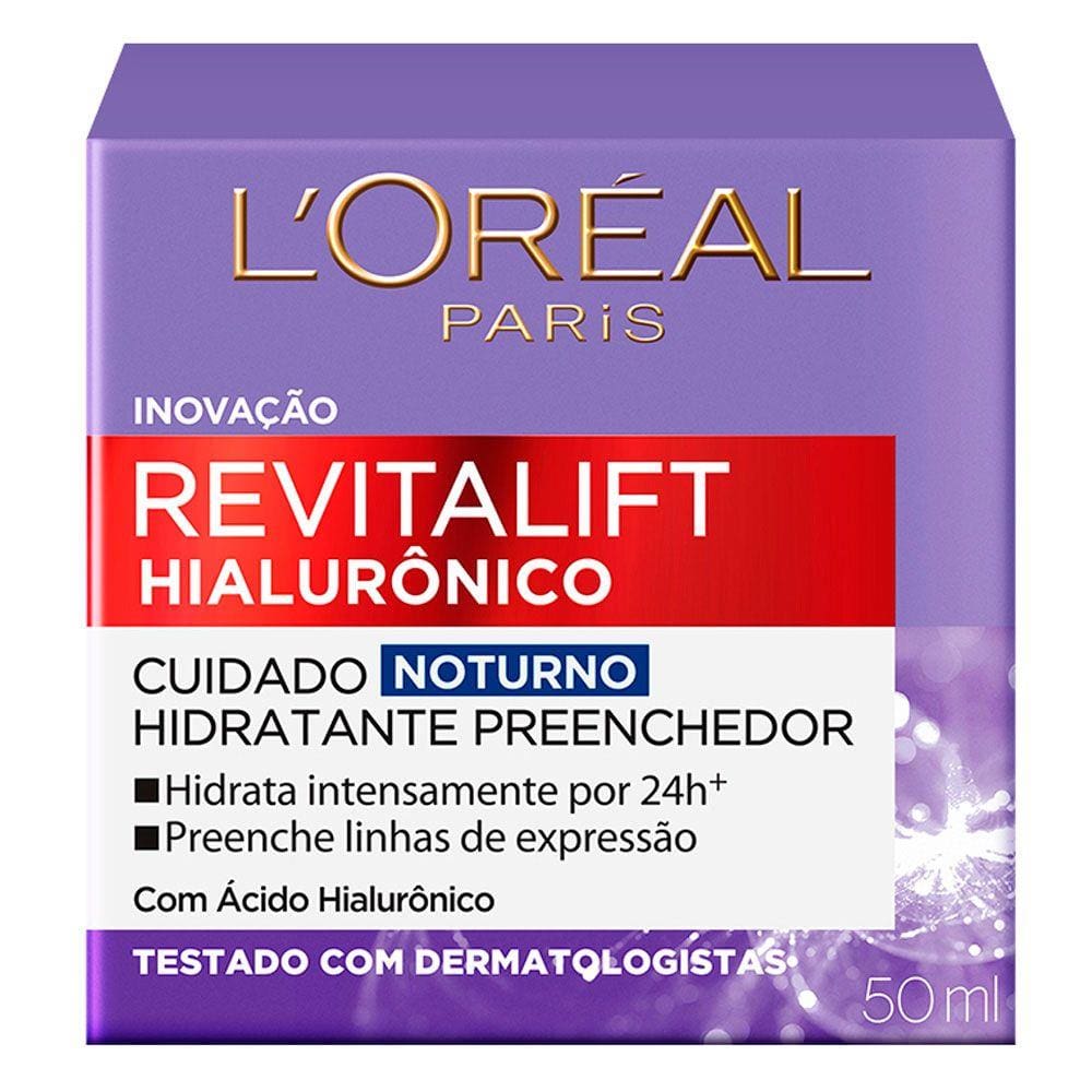 Creme Revitalift Hialurônico Noturno L'Oréal Paris - 50ml