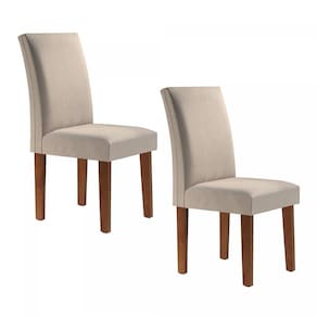 Conjunto 2 Cadeiras Estofadas Espanha Espresso Móveis Linho