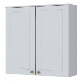 Armário Aéreo 2 Portas Clássico Americana Henn Branco Fosco