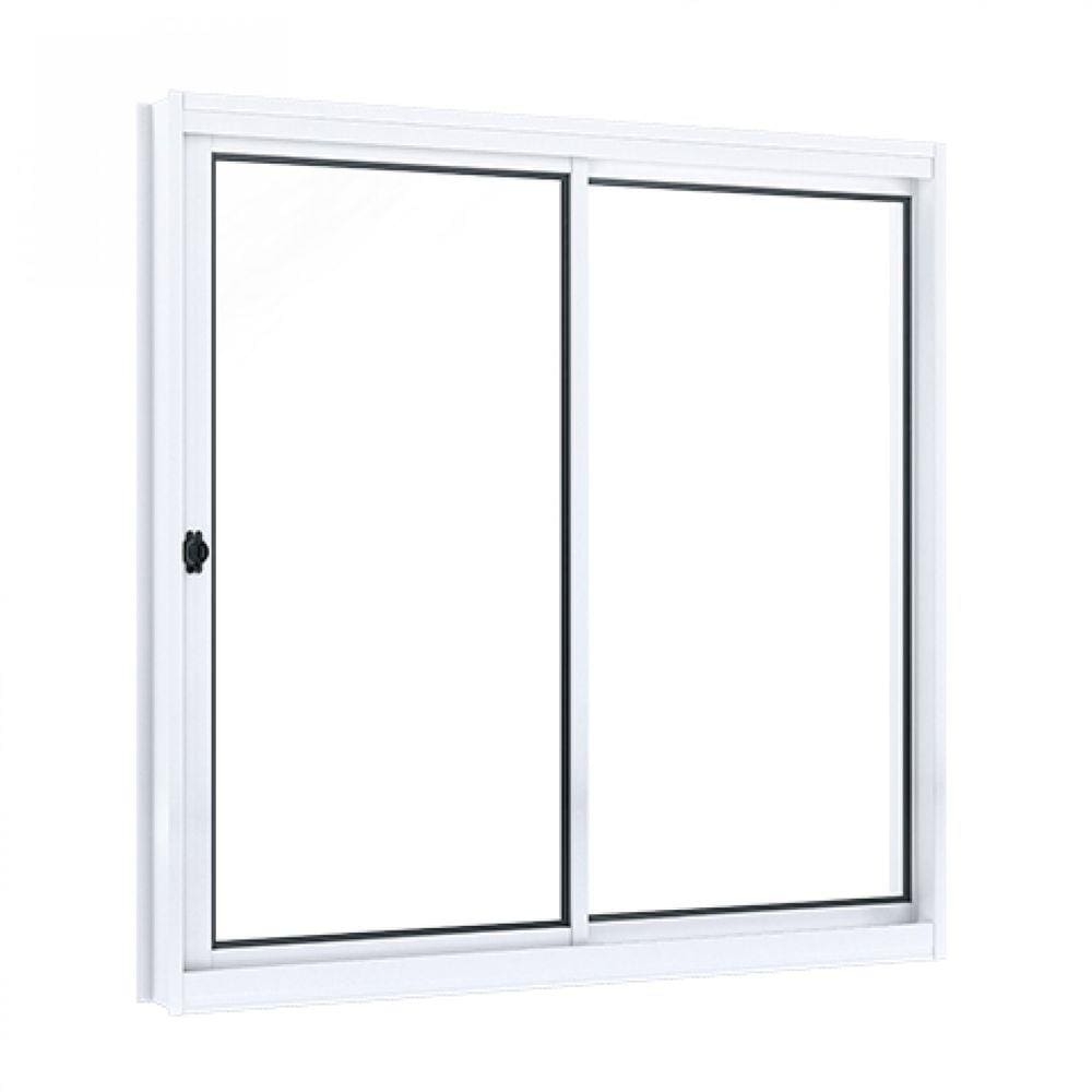 Janela de Correr Aço 2 Folhas Riobras 100cmx100cm Branco