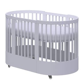 Berço e Mini Cama 3 em 1 Wave Divicar Branco Acetinado