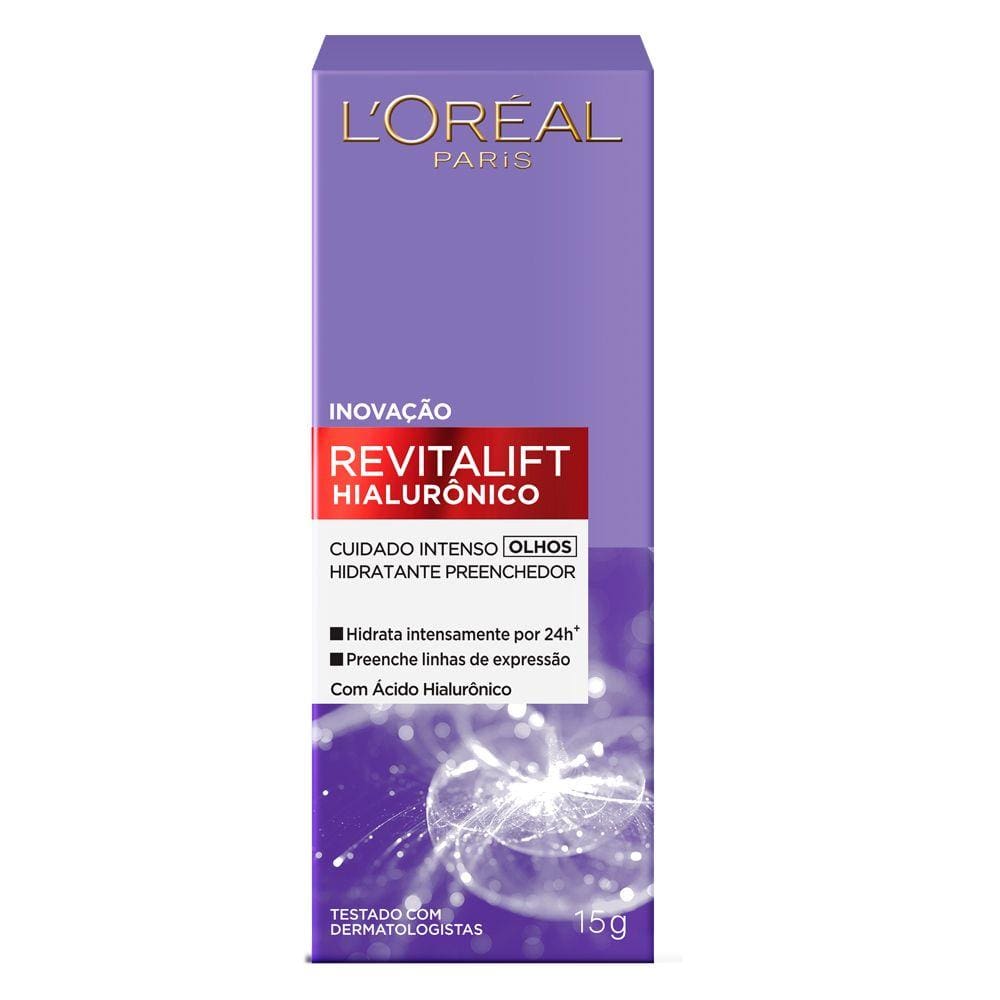 Creme Revitalift Hialurônico Olhos L'Oréal Paris - 15g