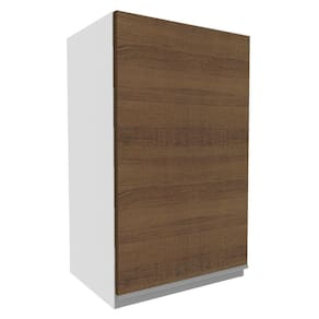 Armário Aéreo Madesa Acordes 100% MDF 40 cm 1 Porta - Branco/Rustic