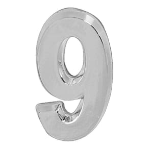 Número 9 De Residencia E Casa Brilhante 14cm De Altura
