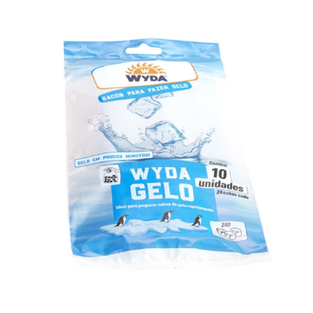 Sacos para Fazer Gelo Wyda Gelo c/ 10un - 24 cubos cada
