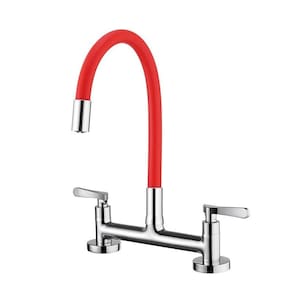 Misturador Lorenzetti LorenFlex de Bancada com Bica Móvel 1256 R27 Vermelha