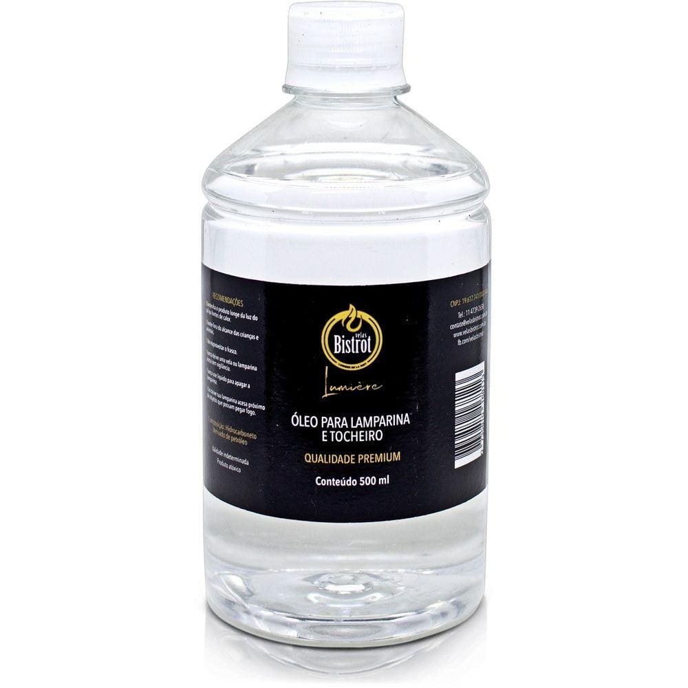 Fluido Para Tocheiros E Lamparinas 500Ml Puro Sem Aroma