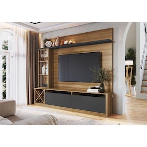 Estante Home Para TV até 60 Polegadas 1 Porta de Vidro Veneza Quiditá