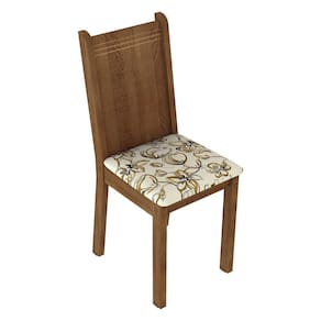 Kit 6 Cadeiras 4290 Madesa - Rustic/Lírio Bege