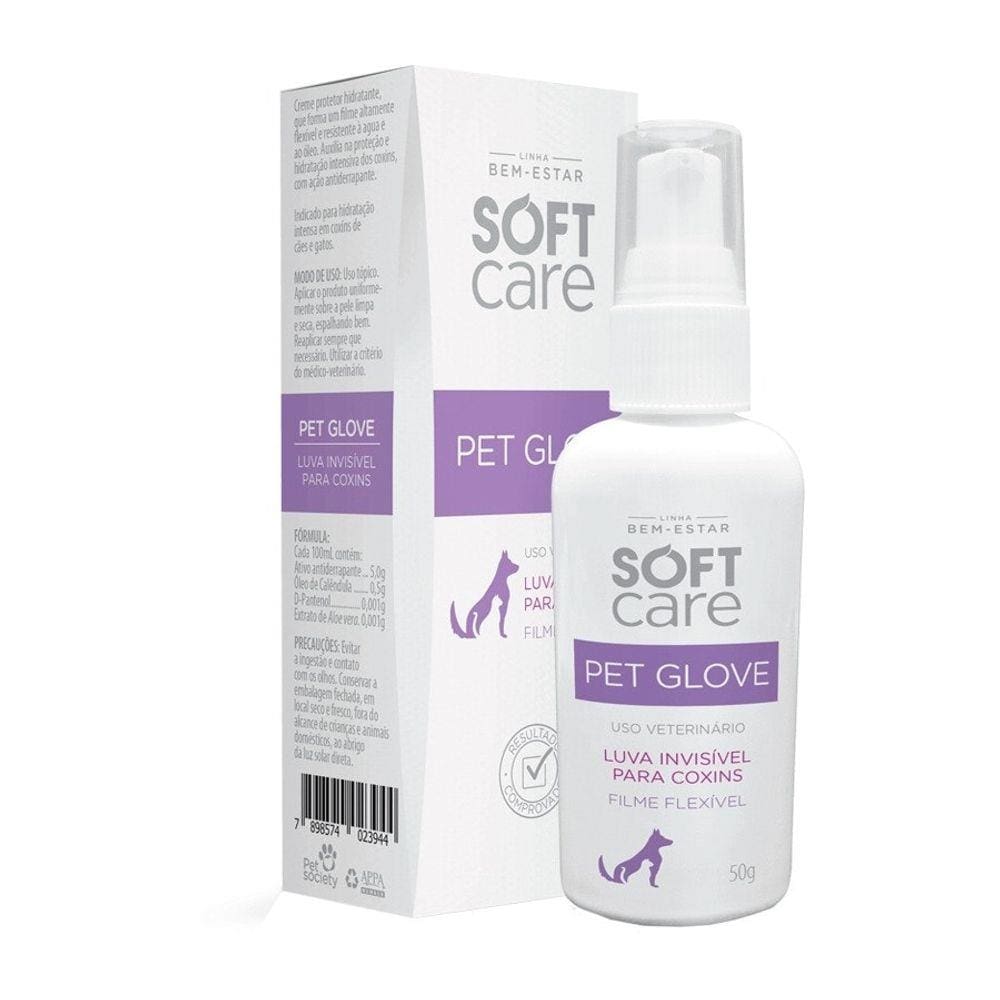 Loção Hidratante Soft Care Pet Glove Cães E Gatos 50g