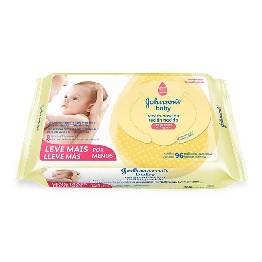 Lenços Umedecidos Johnson&Johnson Baby Recém Nascido 96 Unid