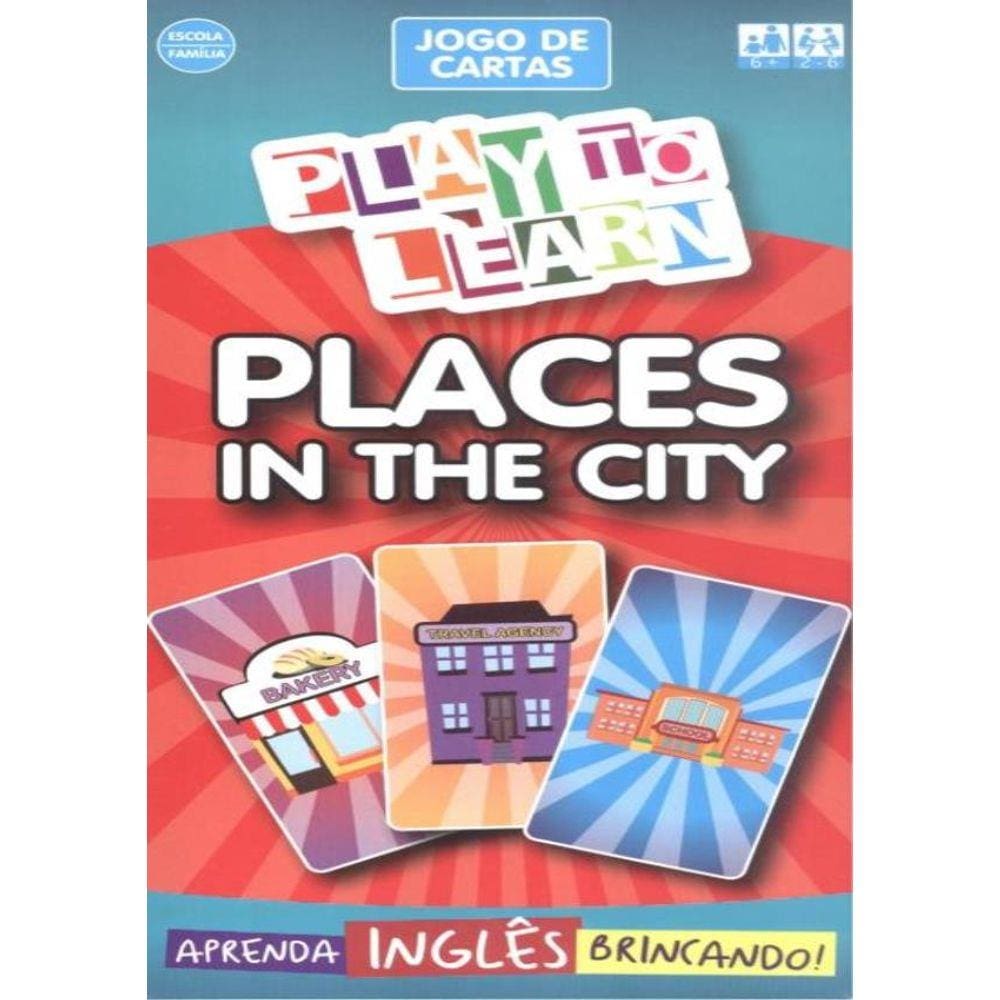 Play To Learn - Jogo De Cartas - Places In The City