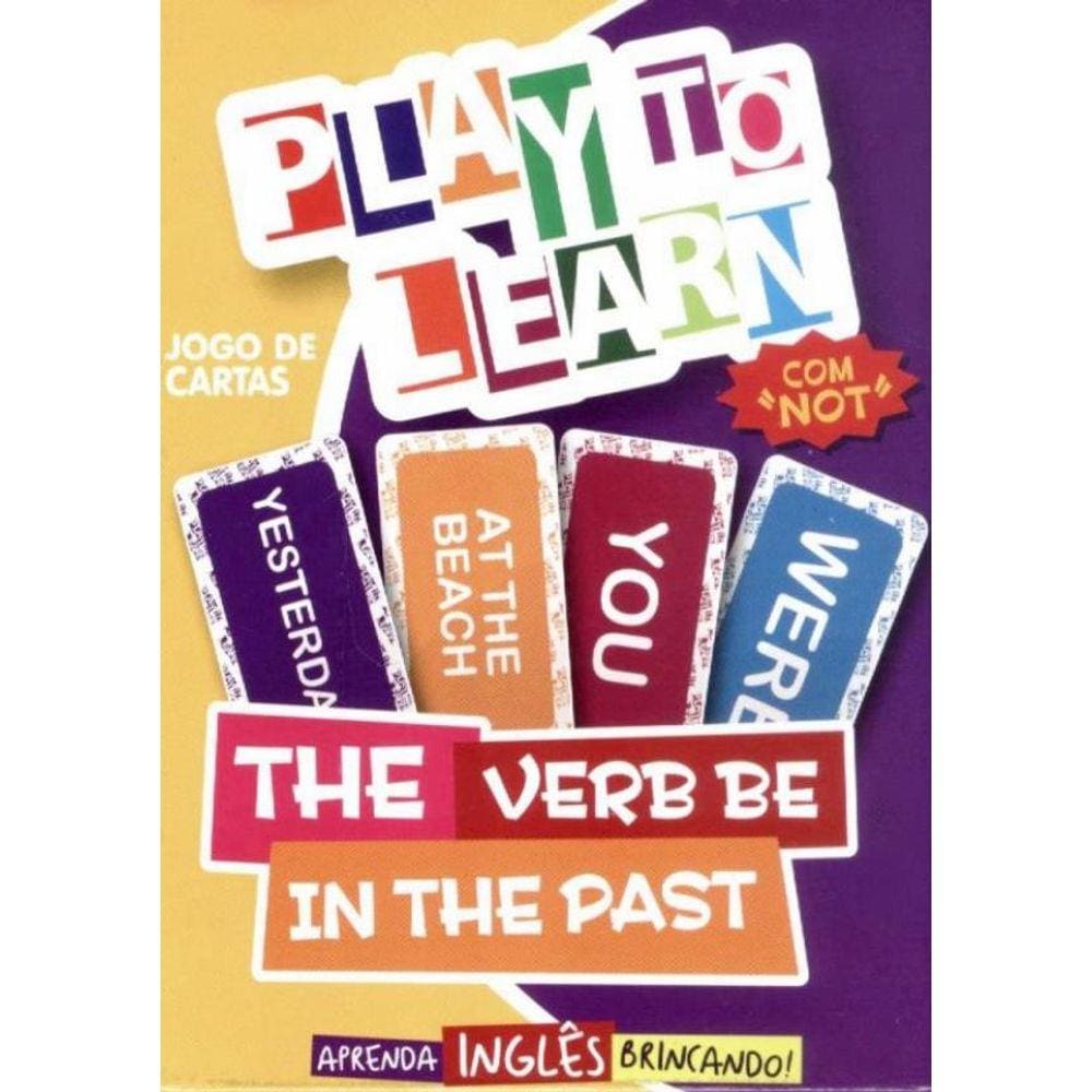 Play To Learn - Jogo De Cartas - The Verb Be In The Past