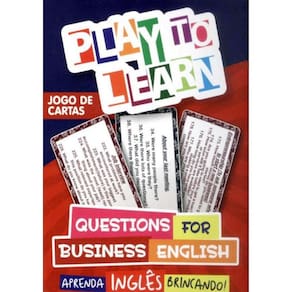 Play To Learn - Jogo De Cartas - Questions For Business English