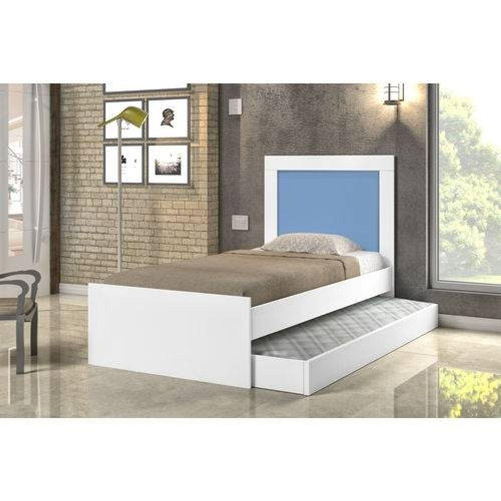 Cama Solteiro Cambel Luara com Auxiliar