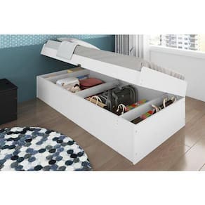 Cama Baú Camila Solteiro 0,88 - Framar Móveis