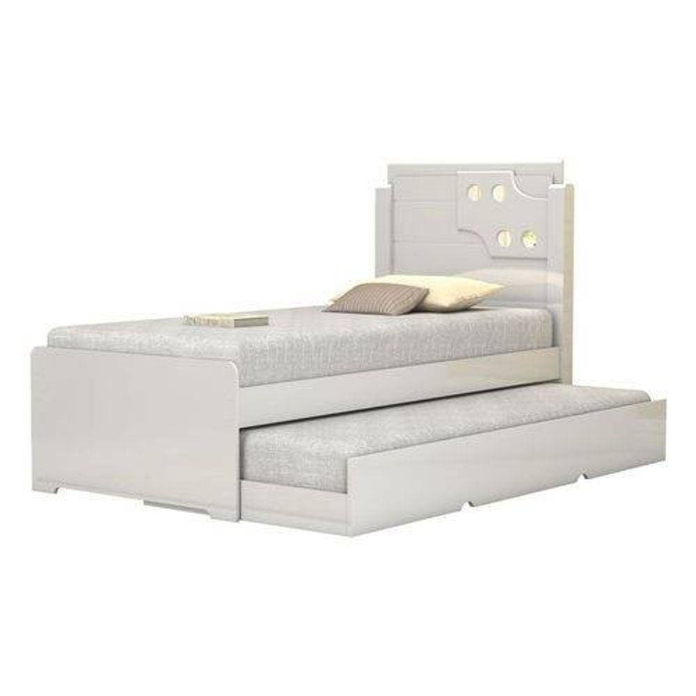 Cama de Solteiro Bibox Luiza com auxiliar - Vitamov 0420810