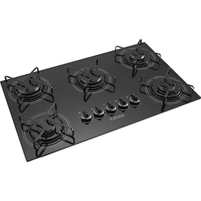 Fogão Cooktop 5 Bocas Itatiaia Gás Preto Bivolt