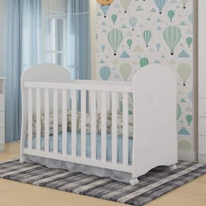Berço Infantil Mini Cama Smim Móveis Peroba Branco