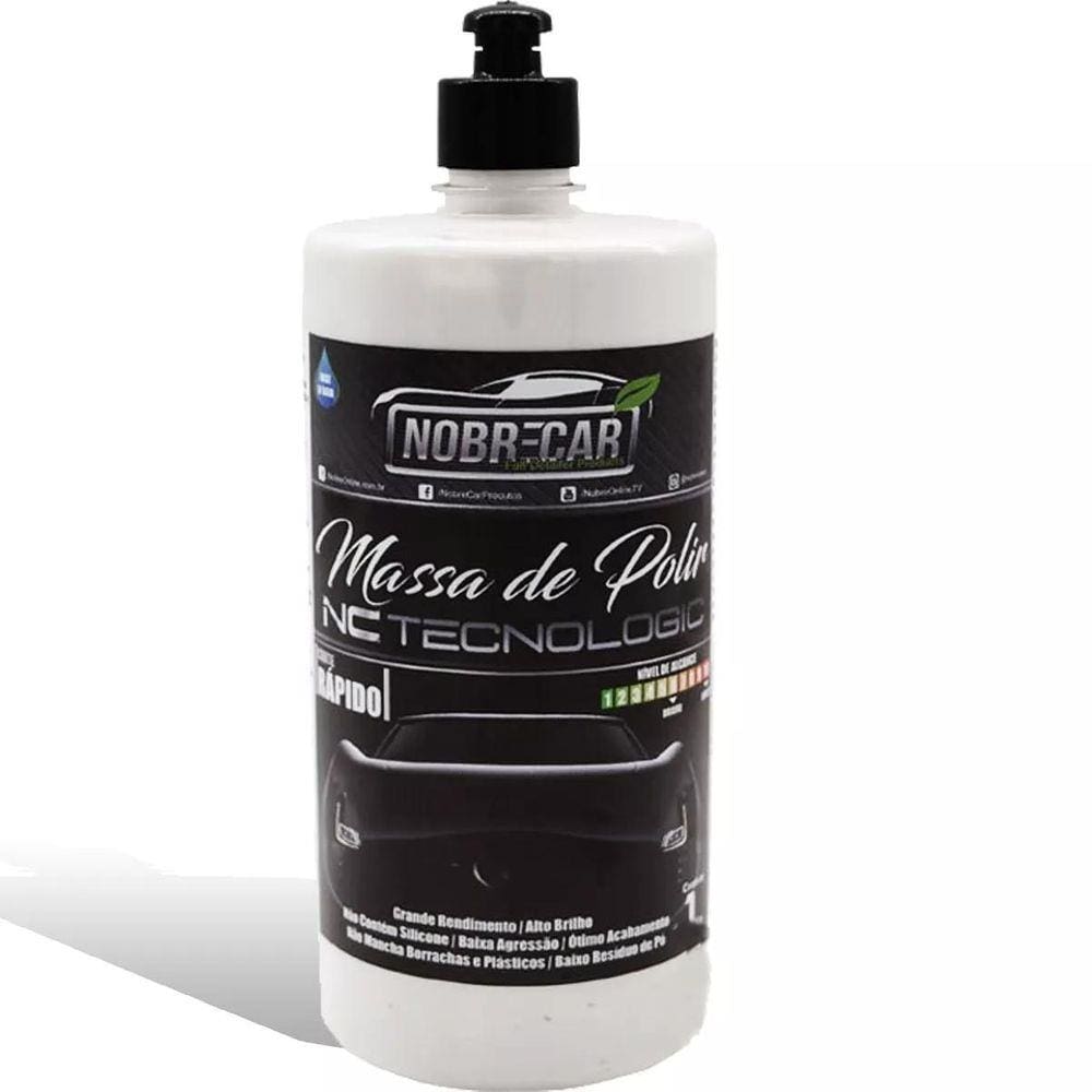 Nobre Car Massa De Polir Base Agua 1kg Para Polimento