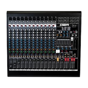 Mesa de Som DBR DM12 USB 13 Canais (12 Mono + 1 USB) Bivolt