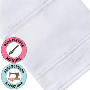 Kit 12 Peças Toalha de Lavabo Para Pintar e Bordar Aveludada Artesanalle Ponto Russo Dohler