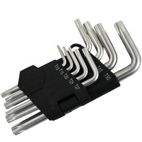 Chave Torx Furo 9 Peças Etilux Western-W2064