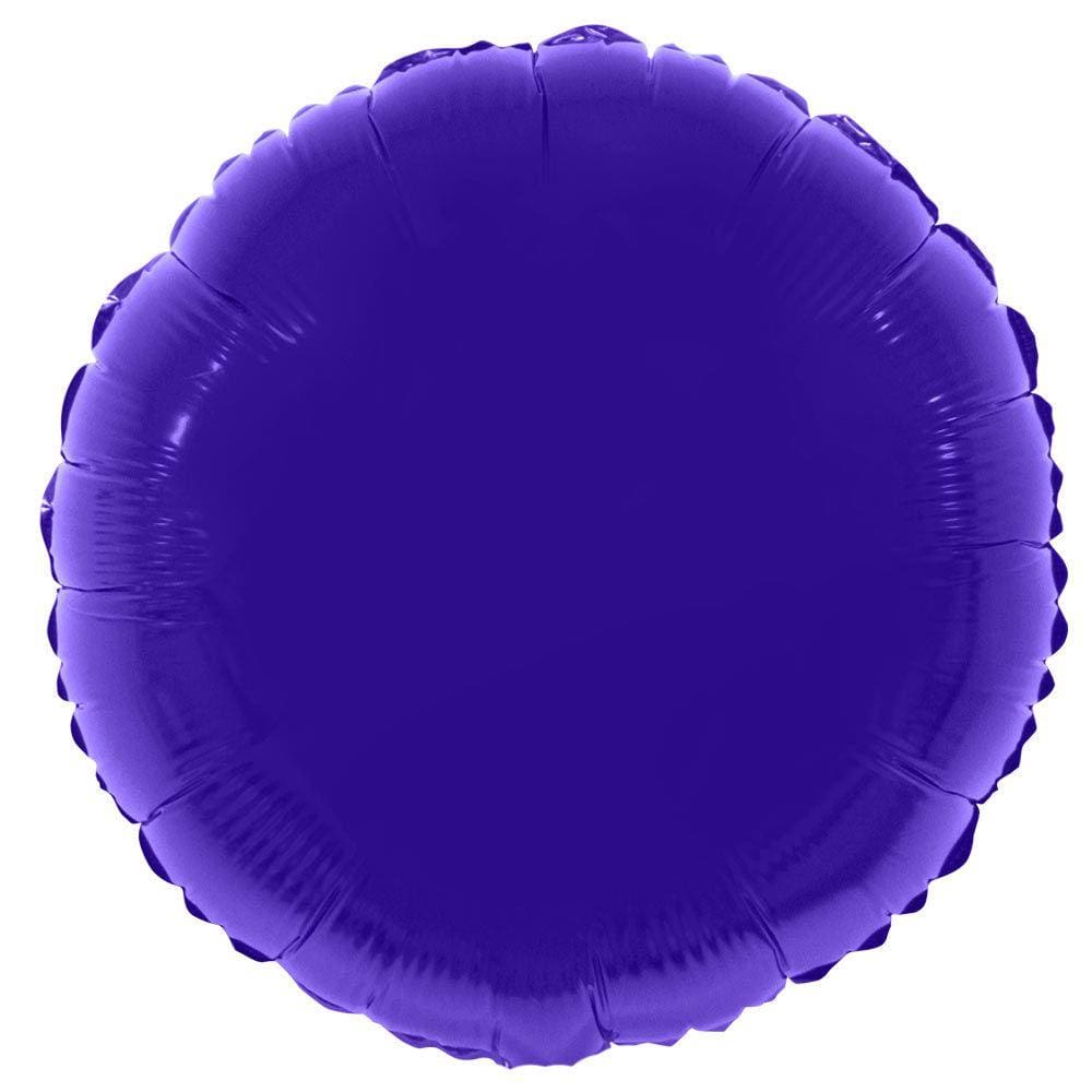 Balão Metalizado Redondo 56cm Roxo