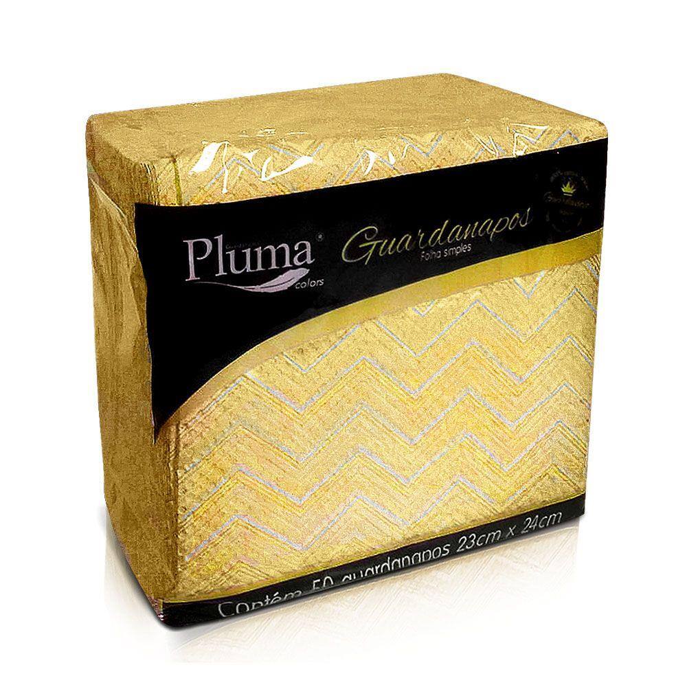 Guardanapos Folha Simples 23x24cm Amarelo 50un