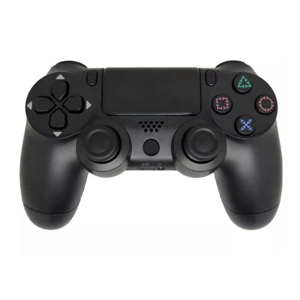 Controle Ps4 Sem Fio 2m Joystick Pc Bluetooth Vibração Preto