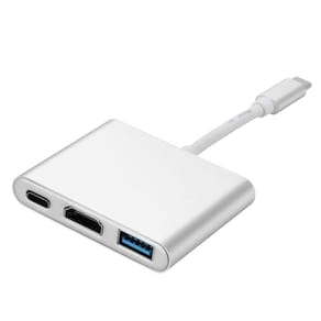 Adaptador Conversor Type-C 3.1 para USB 3.1 USB 3.0 e HDMI 4K (3 in 1) F3 118