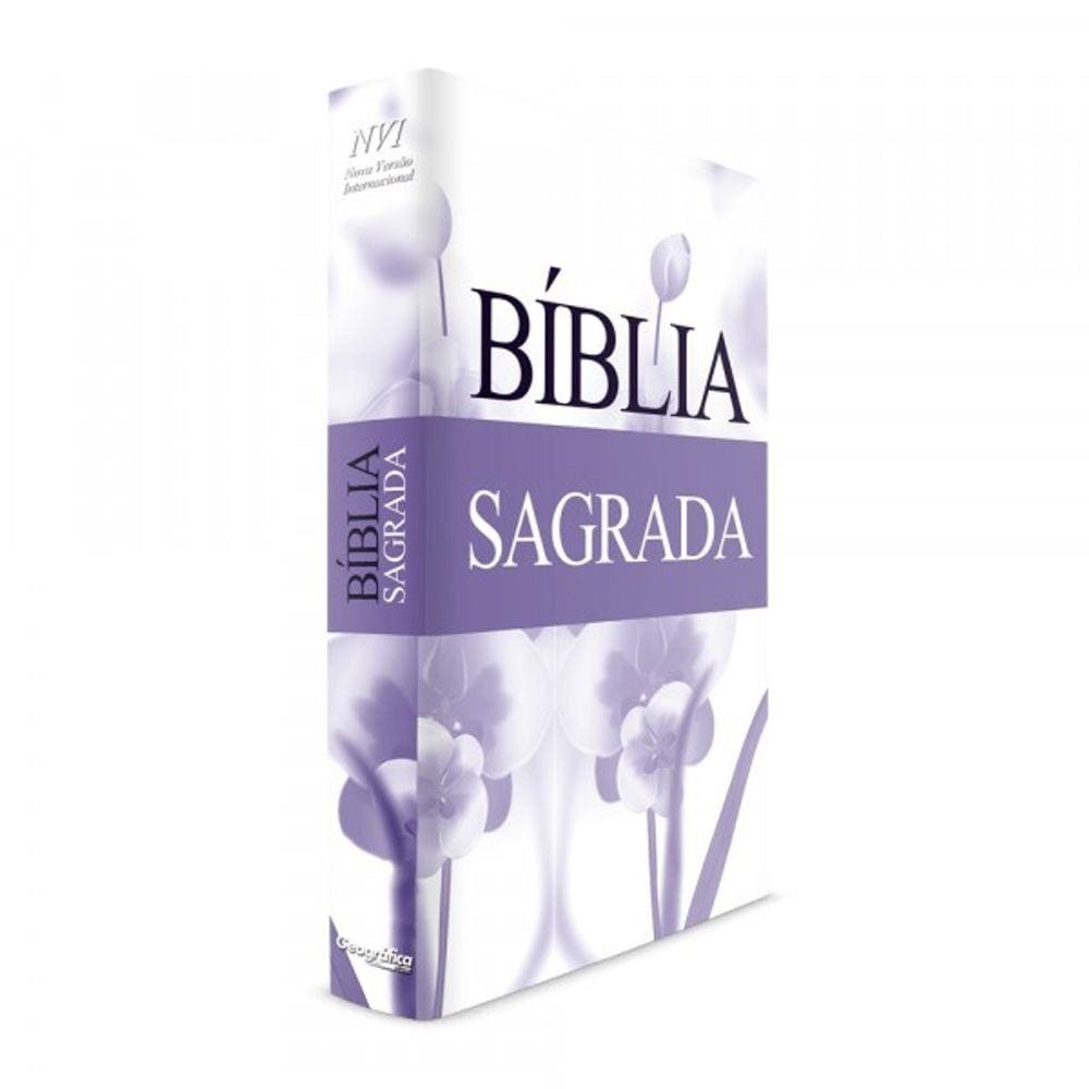 Bíblia da Mulher Florida Lilás - Capa Dura - NVI