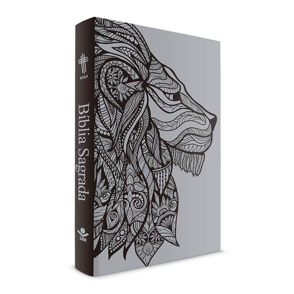 Livro - Bíblia Leão Prateado - Capa Dura Luxo - NTLH