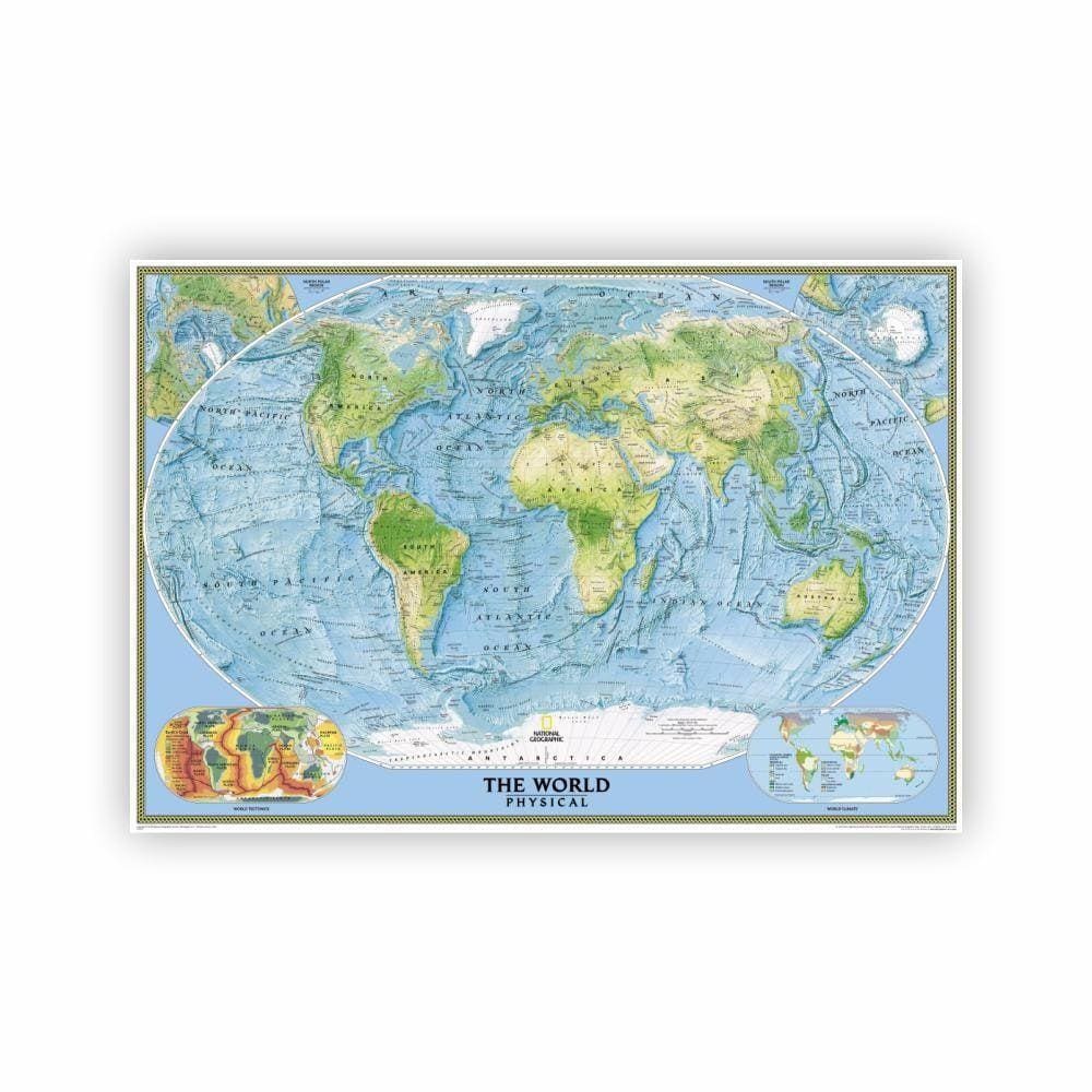 Mapa Mundi Parede Painel Lona 04