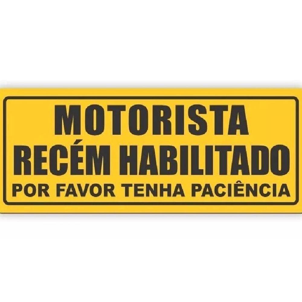 Ímã De Carro Motorista Recém Habilitado