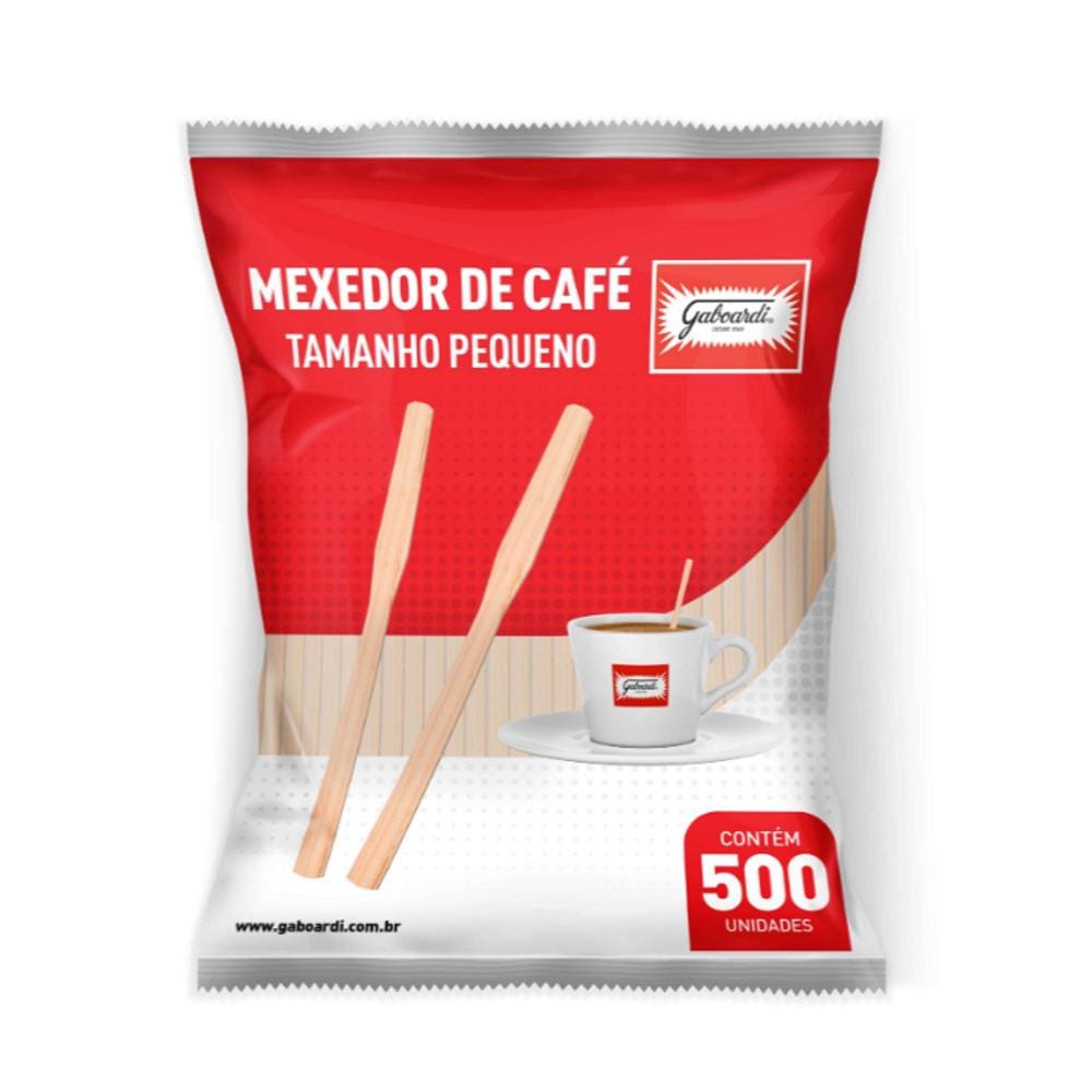 Mexedor de Café de Madeira Pequeno c/500un Gaboardi