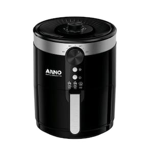 Fritadeira Arno Airfry Moderna Preta Sem Óleo 127V Capacidade de 3,5L