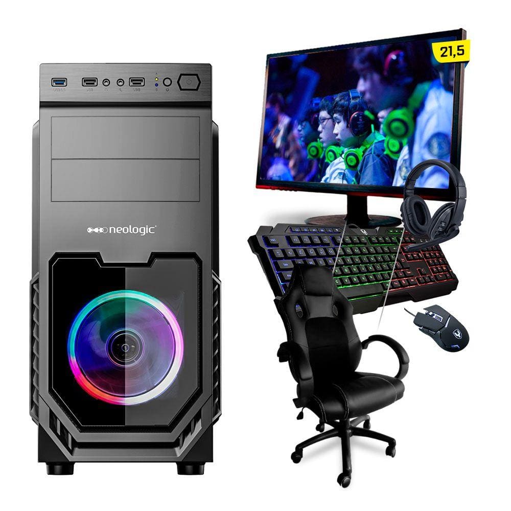 PC Gamer Completo Neologic Start NLI81635 Ryzen 3 3200G 8GB (Radeon Vega 8 Integrado) SSD 240GB