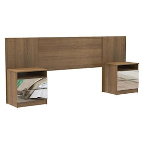 Cabeceira Extensível Rustic com 2 Criados EspelhoMadesa