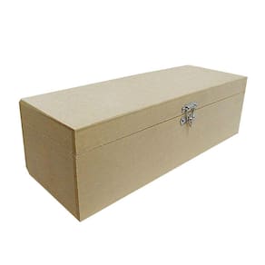 Caixa de Madeira Crua Vinho Fechada 36 x 12,5 x 10 cm (ANJ-031)